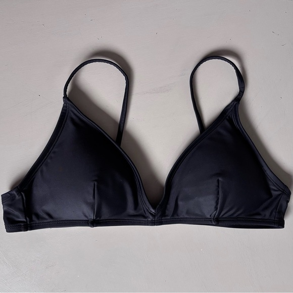 J. Crew No Tie Triangle Cup Sleek French Bikini Top - Picture 2 of 9